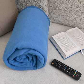 Obrázek z Televizní deka s rukávy - modrá 