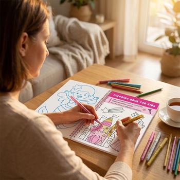 Obrázek z Kreativní sešit třpytivé omalovánky  - princezna 
