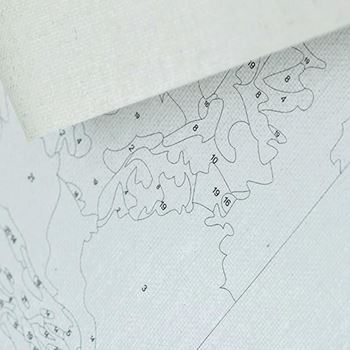 Obrázek z Malování podle čísel, vypnuté plátno na rám - chaloupka 