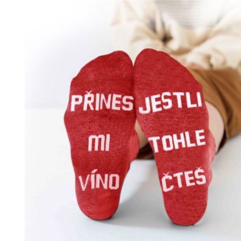 Obrázek z Ponožky - Přines mi víno 